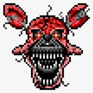 Fnaf Foxy - Pixel Art - Free Transparent PNG Download - PNGkey