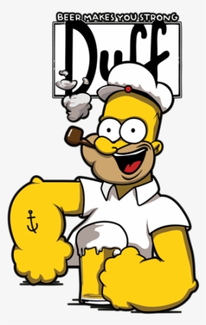 Homer-popeye - Duff Beer #1892204