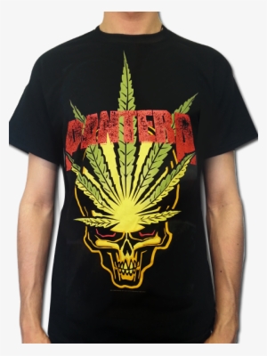 Our 20 Favorite Metal T-shirts - Pantera Pot Leaf And Skull #1892987