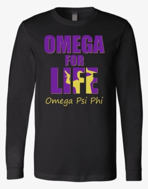 Buy Omega Psi Phi Tagline Canvas Long Sleeve Shirt - Long-sleeved T-shirt #1893031