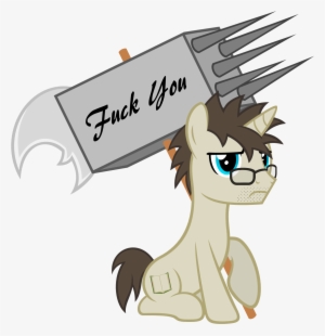 Zacatron94, Banhammer, Frown, Hammer, Looking At You, - Cartoon #1893598