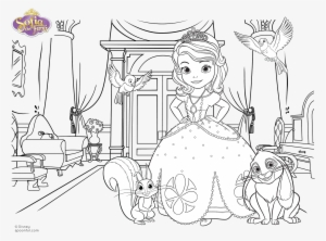Disney Jr Princess Sofia Coloring Pages With Coloreable - Раскраска Принцесса В Замке #1893768