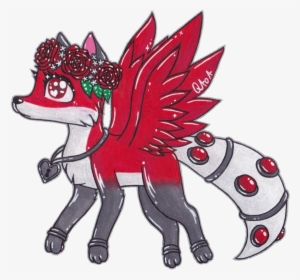 Flower Fox By Qaoa On Deviantart Png Library Library - Animal Jam Art Fox #1893904