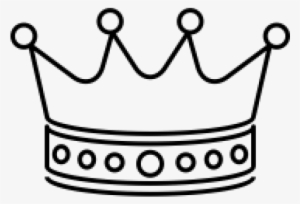 Crown Drawing - Crown Black And White #1894099