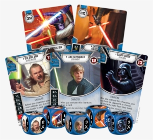 Swd03 Cardfan-blue - Star Wars Destiny: Luke Skywalker: Jedi Knight - Awakenings #1894629