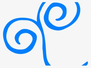 Swirls Clipart Simple Blue - Clip Art #1894691