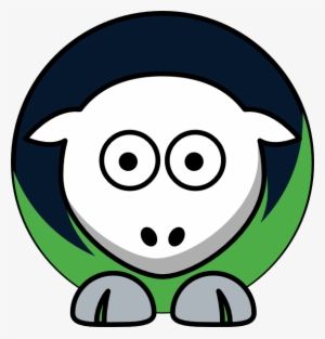 Original Png Clip Art File Sheep 4 Toned Seattle Seahawks #1894801
