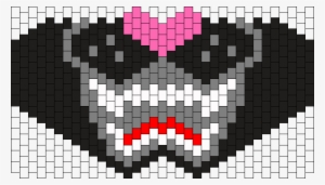 Black Cat Panther Mask Bead Pattern - Cute Kandi Mask Patterns #1894899
