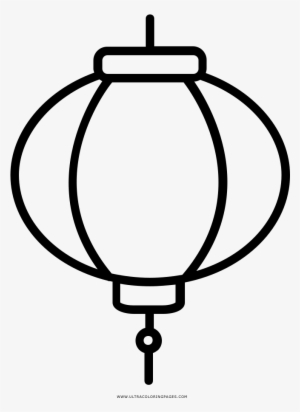 Chinese Lantern Coloring Page - Lampara China Para Colorear - Free
