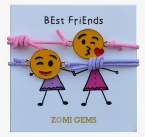 As Seen On Tv- Best Friends Emoji Bracelets - Emoji Rubber Bracelets #1895446