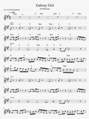 Galway Girl Sheet Music 1 Of 2 Pages - Galway Girl 기타 악보 #1895909