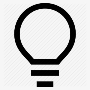 Bulb, Idea, Light, Power Icon Clipart - Light Bulb Outline Png #1896657