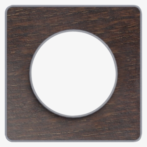 S530802p Odace Touch Cover Frame 1 Gang Wood Wengue - Circle #1897226