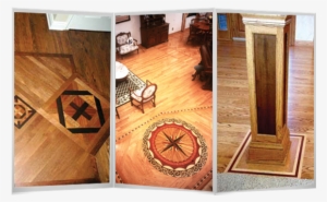 Custom Inlays Borders And Medalions In Hardwood Floors - House #1897401