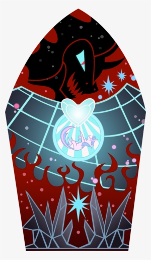 Sombra Stained Glass Window Vector By Phantombadger - Mlp Stained Glass Windows Sombra #1897473