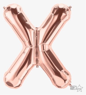 01452 X Rosegold Rgb 34in Web Mark V=1514603600 - Rose Gold X Balloon #1898725