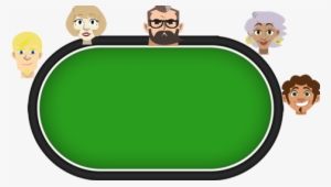 36 2 Five Players - Poker Table Png #1899083