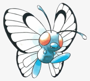 Chansey, Electrode, Magneton, Mew, And Wigglytuff - Butterfree Red Blue Art #1899684
