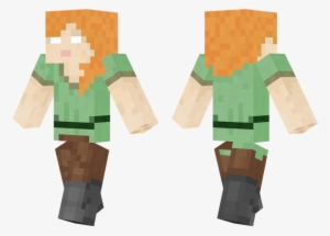 Herobrine Alex - Minecraft Winter Skin Boy #1899969
