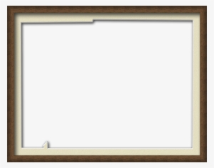 A Map Of Desoto With A Wood Picture Frame With A Cream - Transparent Wood Frame Border #190287