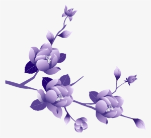 Purple Flowers Transparent Background #190288