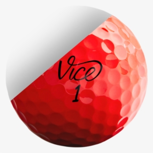 Extremely Soft, Cast Urethane Cover With S2tg Technology - Vice Golf Balls Red #190401