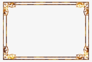 Transparent Frame Gold - لا الہ الا اللہ محمد رسول اللہ #190951