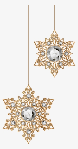 Christmas Snowflakes Ornaments Png Clip Art Image - Christmas Decorations Snowflakes Png #191422