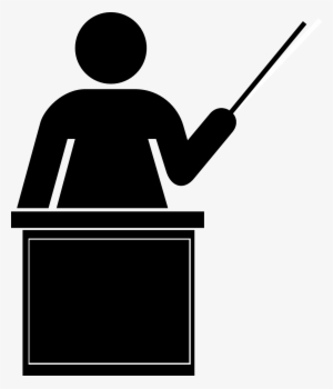 School Teacher - Teacher Clipart Black #191508
