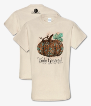Southern Couture Classic Grateful Pumpkin T-shirt - Hare #191957