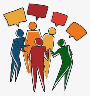 Inclusive Diverse Team - Group Talking Clipart Transparent #192165