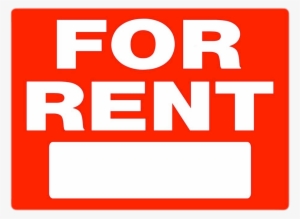 For Rent Rectangular Sign - Rent Sign #192355