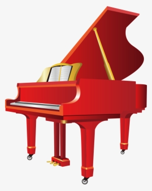 Design About Piano Music, Piano Elements, Piano Vector, - Piano Clipart #192583