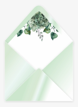 Sweet Blossom Envelope Liner - Invitation In Transparent Envelope #192722