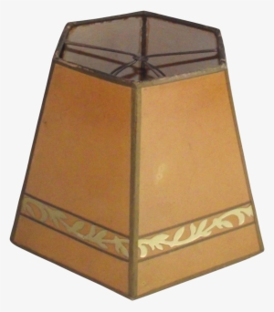 Parchment Shade With Gold Leaf Decoration For Small - Lampshade #192798