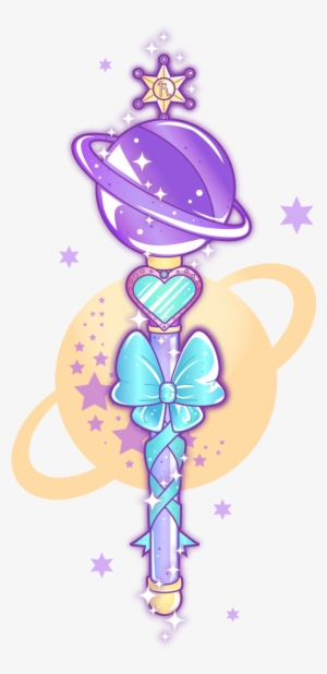 Sailor Saturn - Sailor Saturn Wand Tattoo #193097