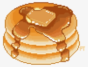 Transparent Pancakes - Pixel Art Food Png #193551