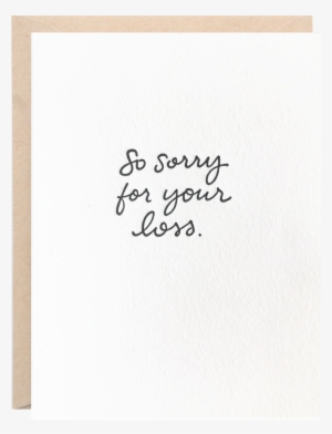 So Sorry For Your Loss Greeting Card - Envelope #194005