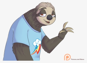 Sloth Clipart Zootopia - Transparent Background Sloth Logo Png #194250