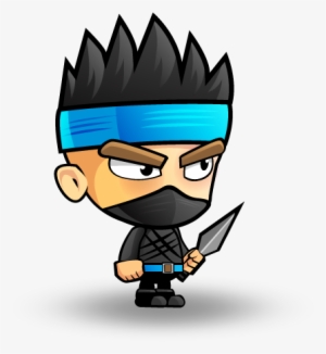 Ninja Warrior Character Set - Drawing #194503