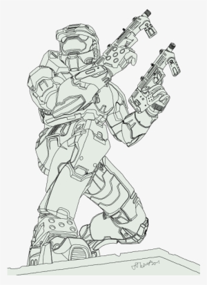 Master Chief Sketch - Drawing #194546