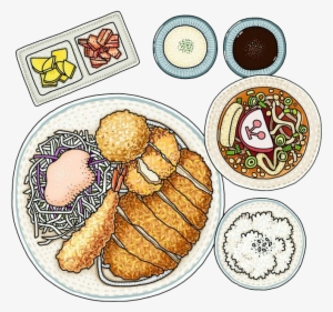 Korean Cuisine Food Drawing Watercolor Painting Illustration - Food #194639