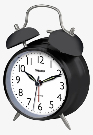 Clock Png Photos - Sharp Quartz Analog Twin Bell Alarm Clock, Black #194709