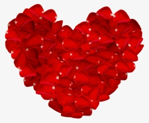 Rose Petals Heart Png Clipart Image #194857