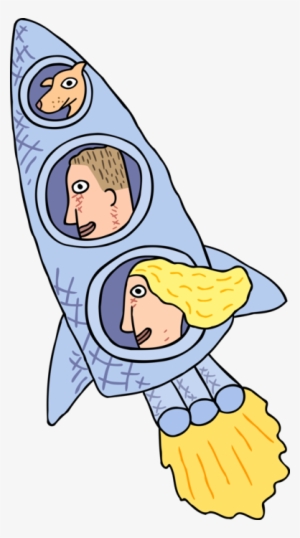 Spaceship With Passengers Image Illustration Of Blasts - Rocket #195103