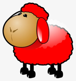 Red Sheep Svg Clip Arts 558 X 597 Px #195368