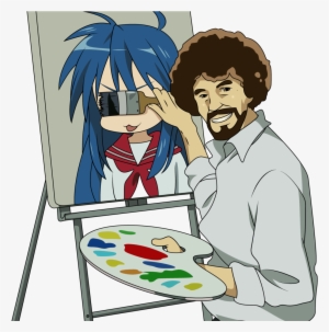 1557511 - Sayonara Zetsubou Sensei Bob Ross #197072