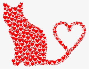 Emoji Cat Heart Eyes Png - Cat Heart Png #197545