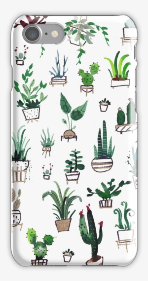 Succulent Plants Watercolor Iphone 7 Snap Case - Succulent Plants Watercolor Tasche #199009