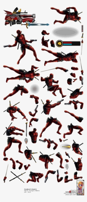 Deadpool - Deadpool Sprites Png #199540